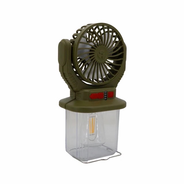 چراغ اضطراری کمپی فن دار خورشیدی مدل HB-F718W